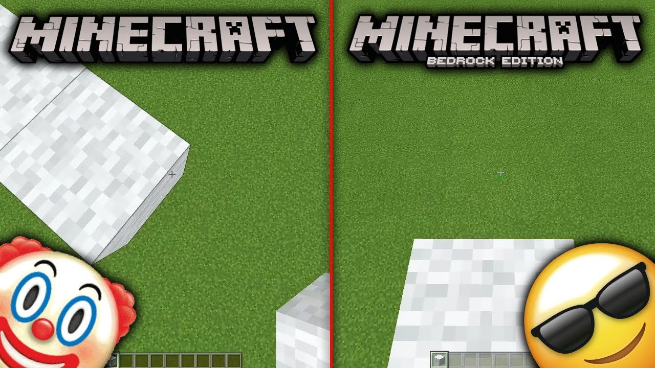Java Players vs Bedrock Players #shorts