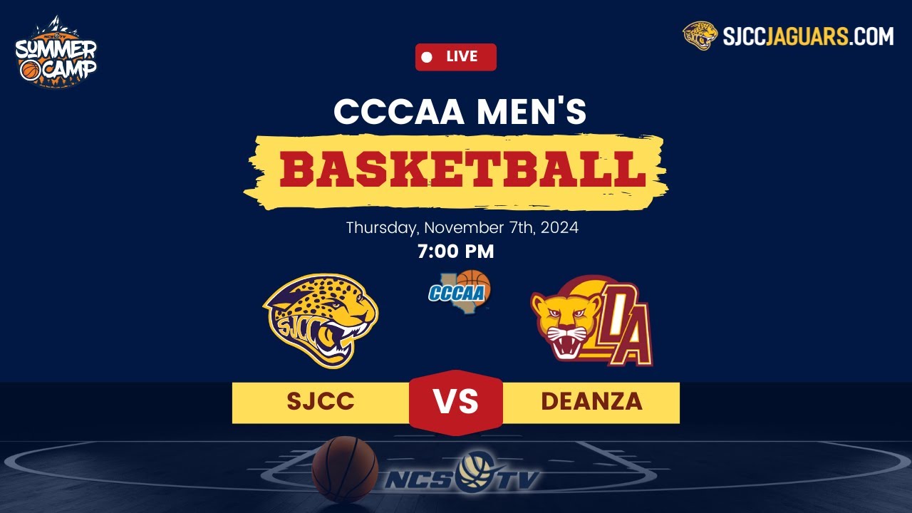 San Jose City vs DeAnza College Men's Basketball LIVE 11/7/24