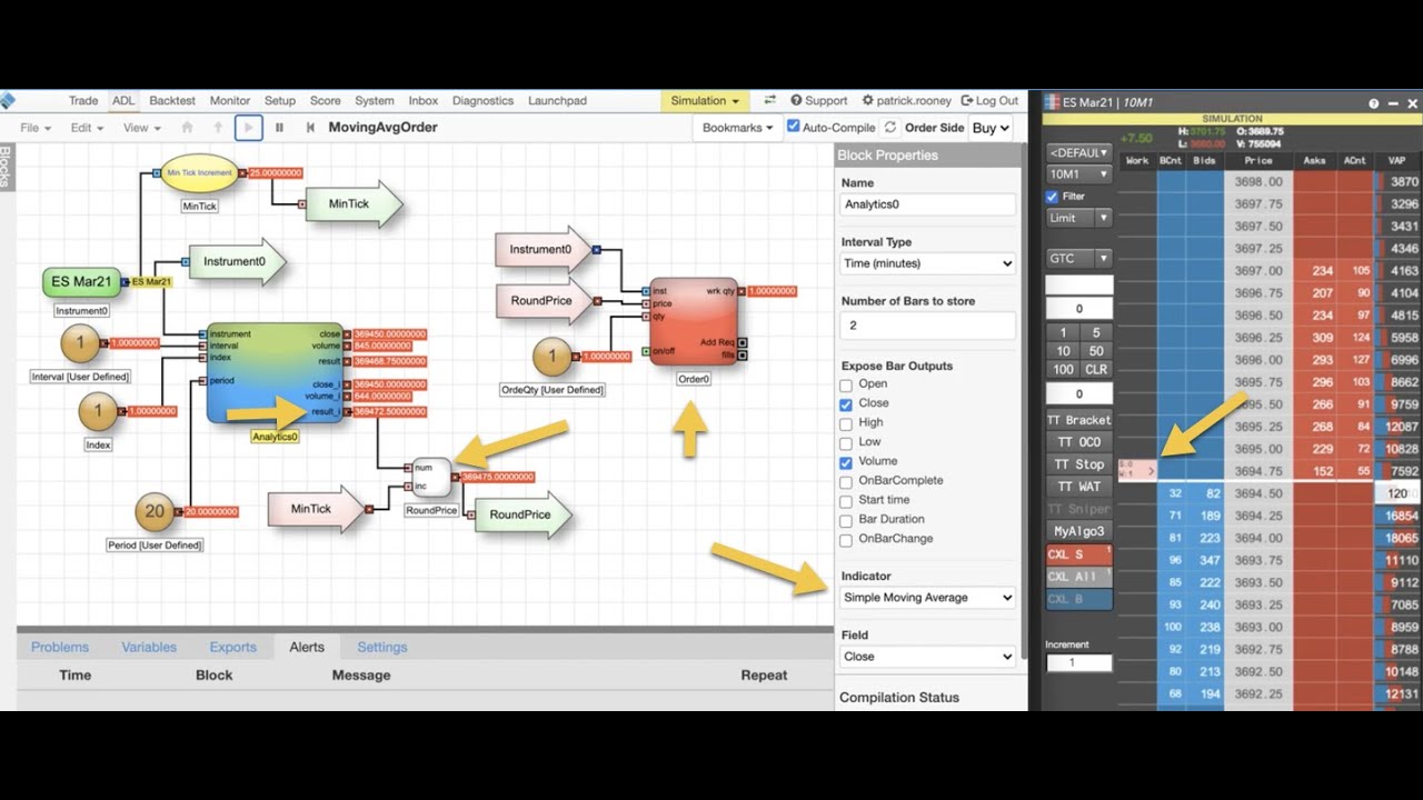 Build an order entry algo in just a few minutes