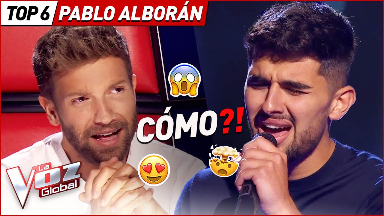 Las covers más BONITAS de PABLO ALBORÁN en La Voz