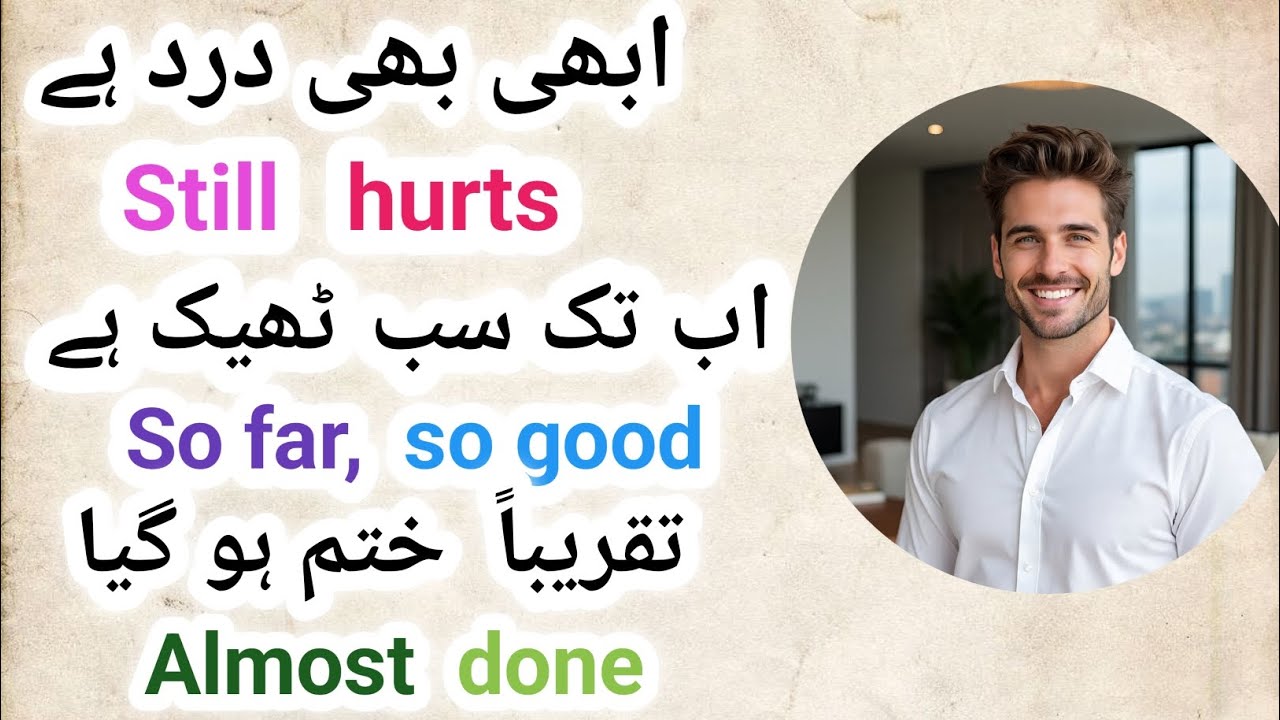 Spoken English sentences for beginners with Urdu translation l English sentences for daily use l
