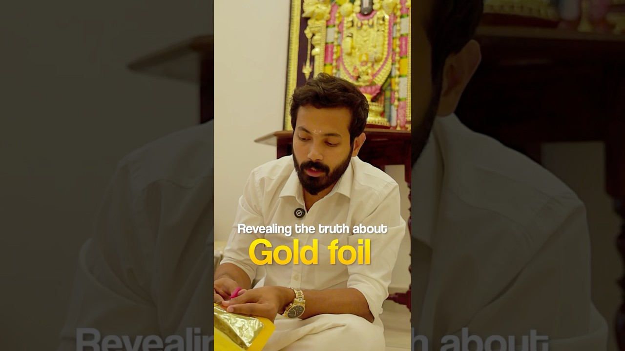 Are you planning to buy TANJORE PAINTING ? Then check out this shorts to know about GOLD FOILS