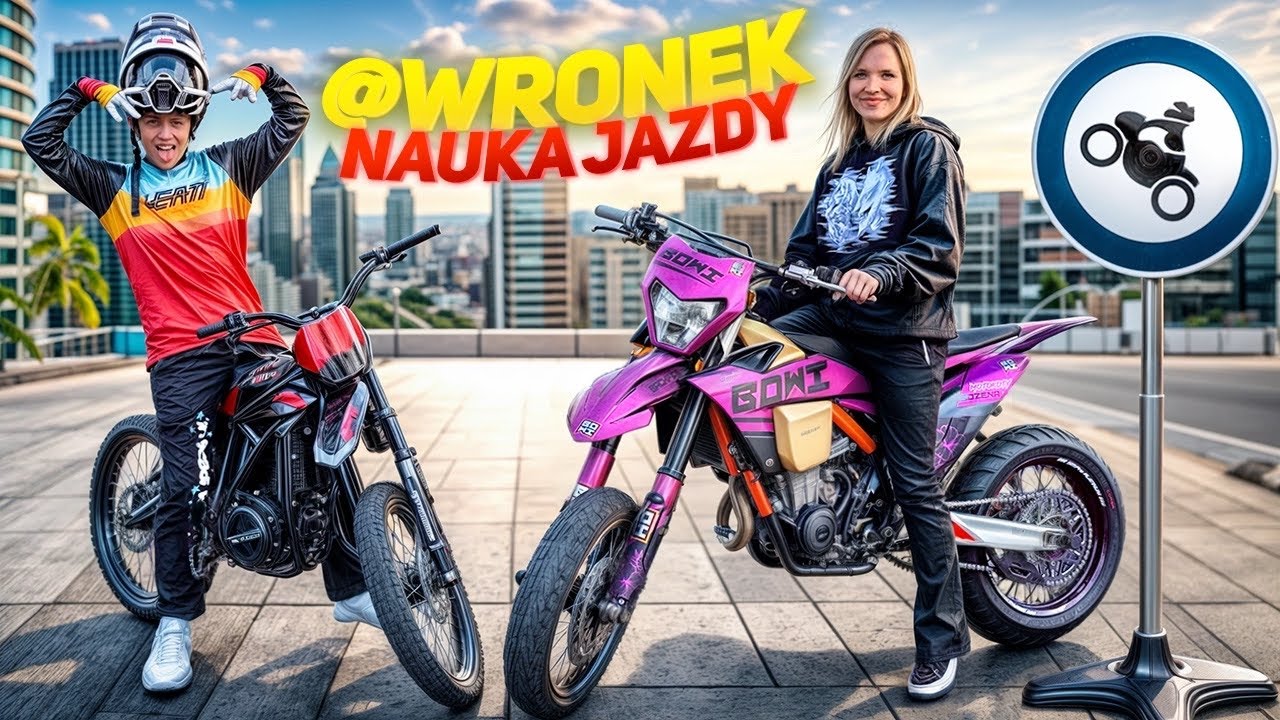 UCZĘ WRONKA JEŹDZIĆ NA JEDNYM KOLE