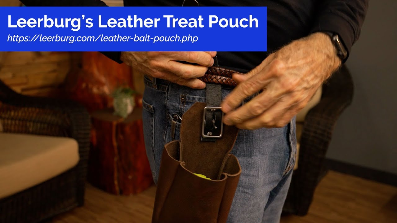 New! Leerburg's Amish Leather Bait Pouch
