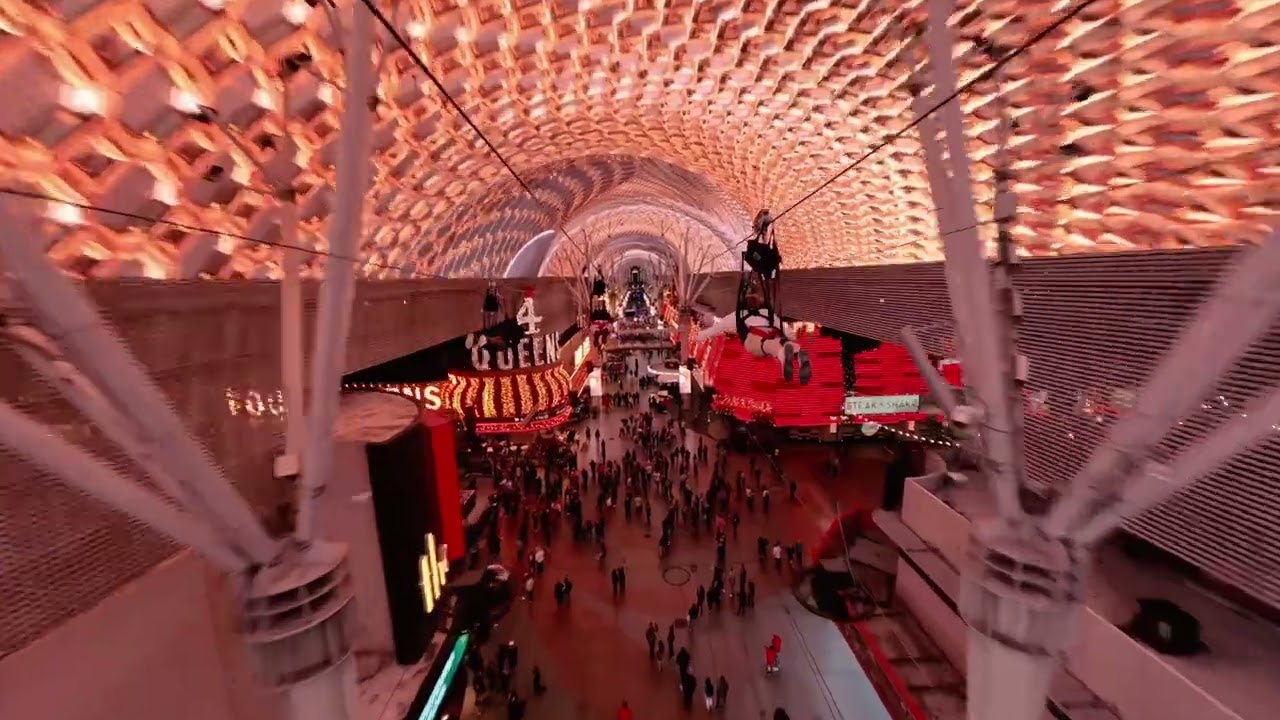 Stunning Fremont Street Experience from a Drone | 4K Aerial Tour of Las Vegas