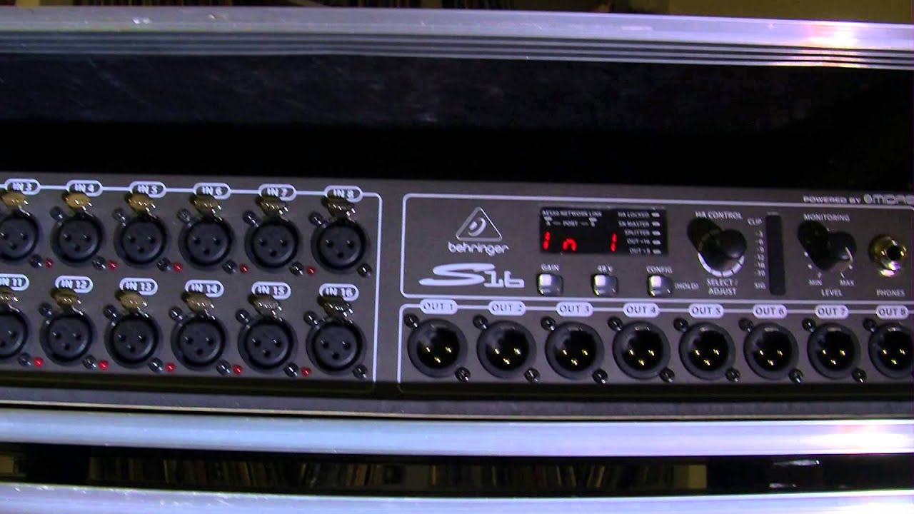 Behringer X32 rack sync issues to S16