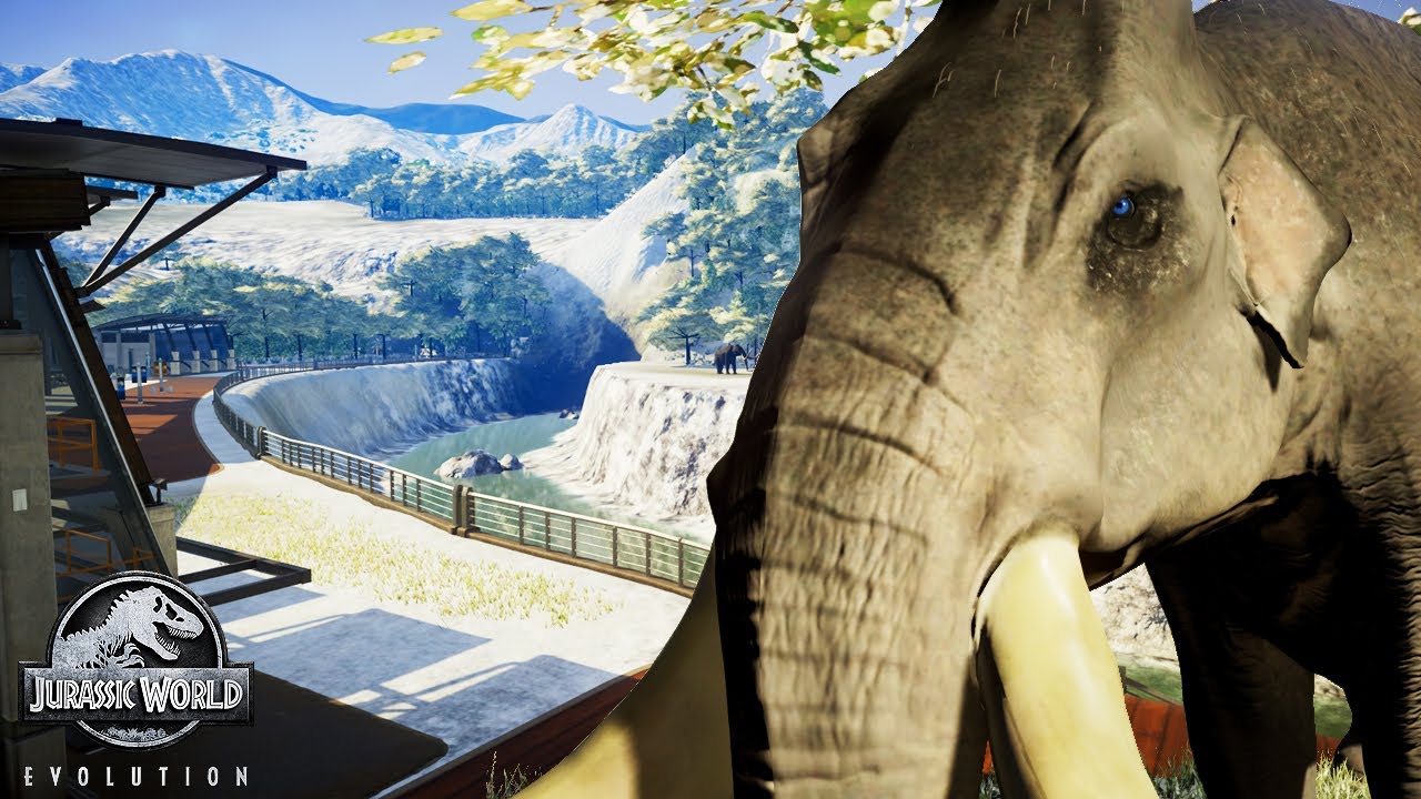 Mammoth Exhibit With Shelter & Moat! | Pleistocene Park - Jurassic World: Evolution