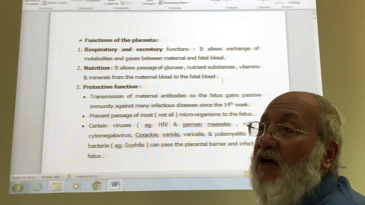 General embryology  26 (The placenta , 2nd part ) , by Dr. Wahdan