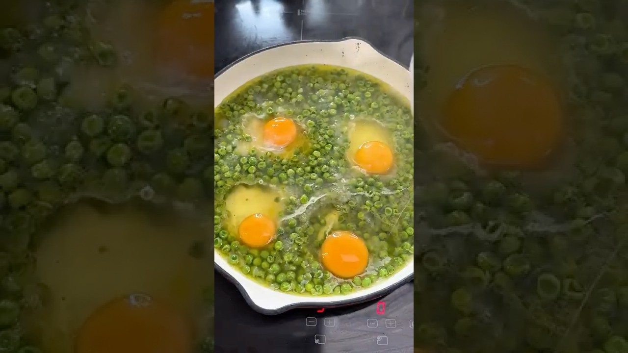 UOVA CON PISELLI ricetta secondo piatto facile e veloce #lericettedigessica