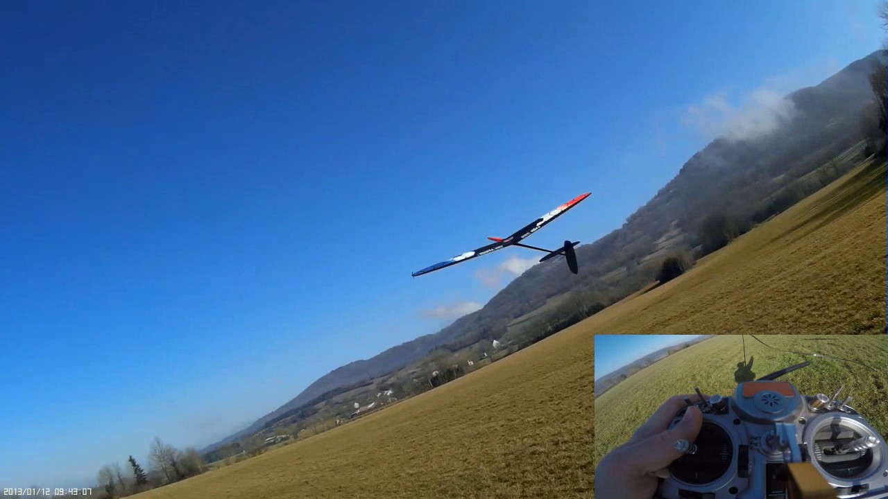 how to : piloting 3 axis F3K dlg