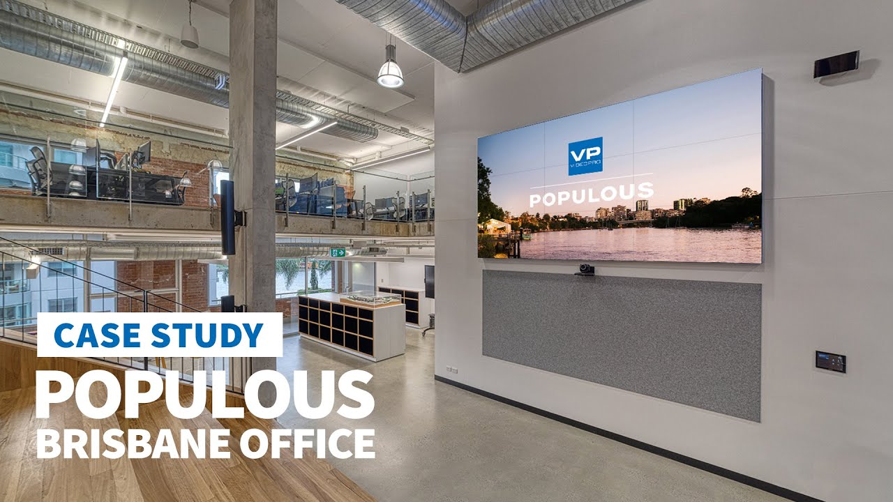 Populous | Video Walls and Boardroom Audio-Visual Upgrade | Case Study