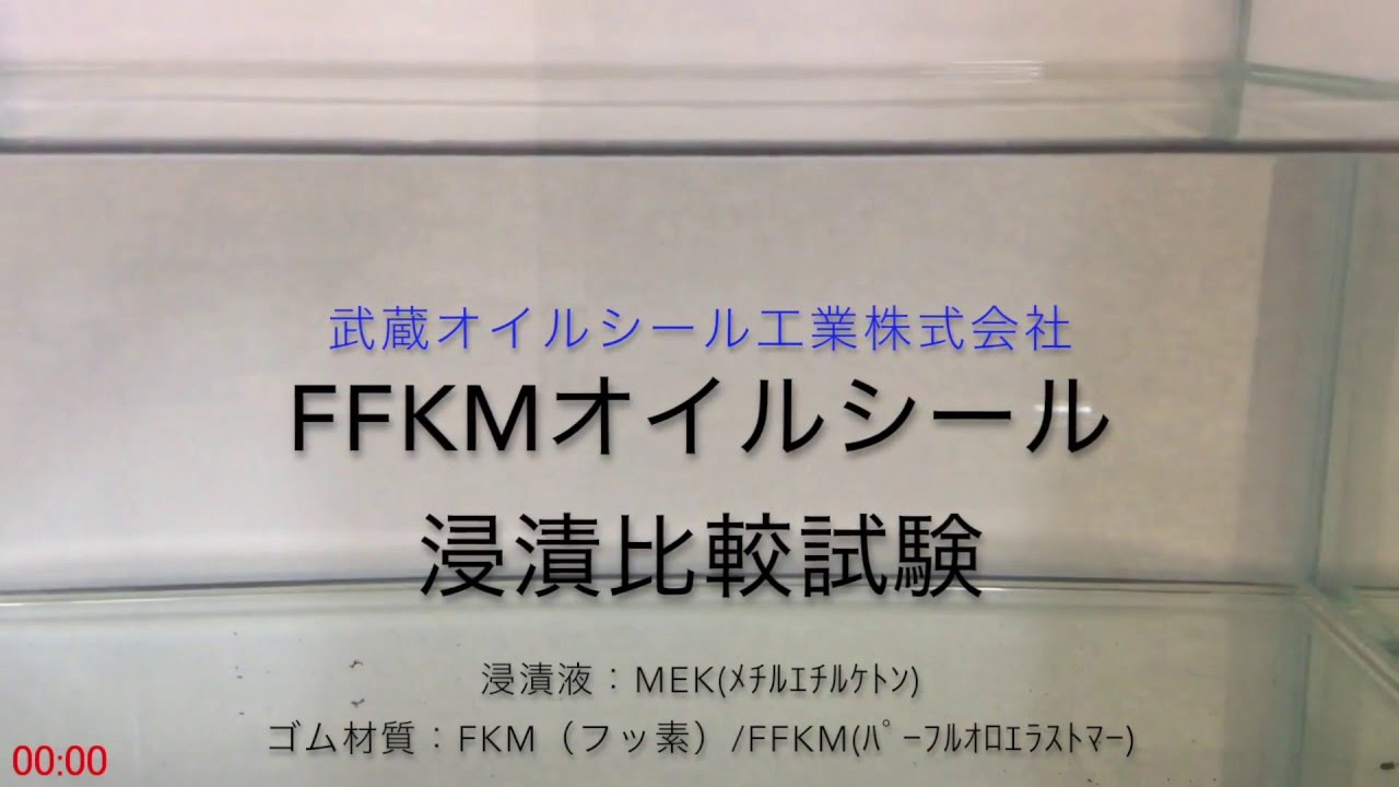 FFKM浸漬比較試験動画