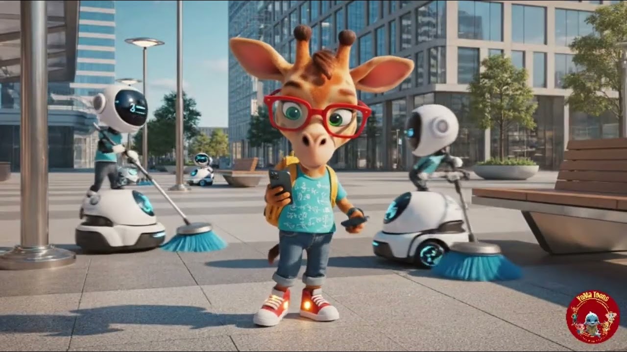 French | Kinu et le défilé des robots nettoyeurs | Kinu and the Robo-Clean Street Parade