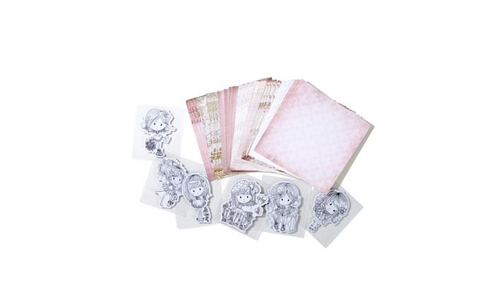 Little Darlings Winnie Everyday Polkadoodles Stamp Kit