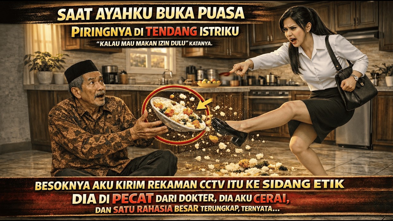 SAAT AYAHKU SEDANG BUKA PUASA ISTRIKU MENENDANG MAKANANNYA HINGGA TUMPAH, KATANYA KARENA TIDAK IZIN
