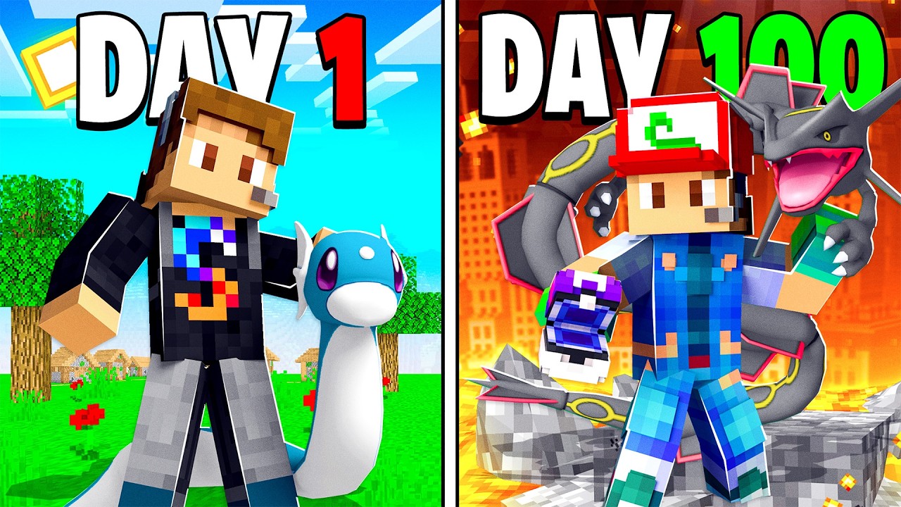I Spent 100 DAYS In DRAGON ONLY Pixelmon!