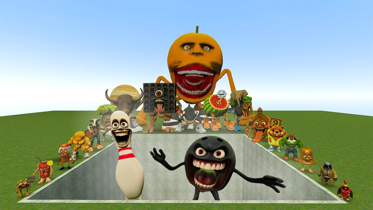 Итальянские мемы ИИ Brainrot против боссов Dobababido и Danindukdum в гигантской яме – Gmod Chaos