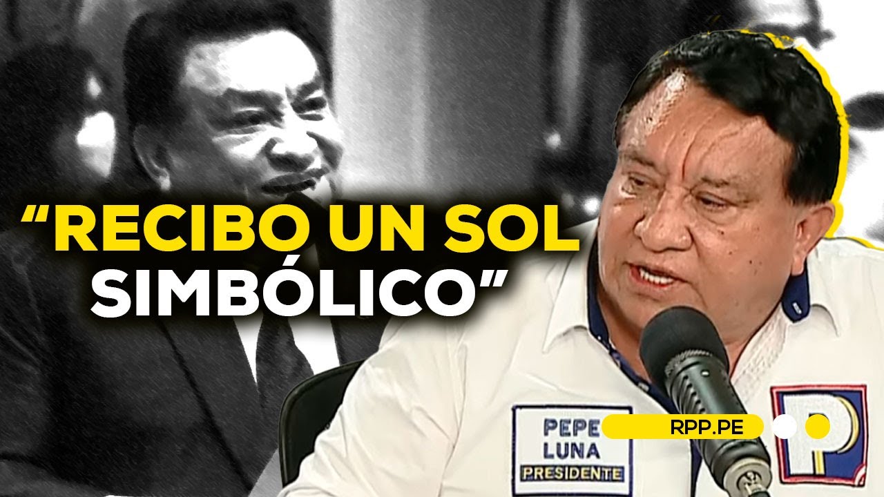 José Luna de Podemos Perú aseguró NO RECIBIR sueldo como CONGRESISTA #ADNRPP