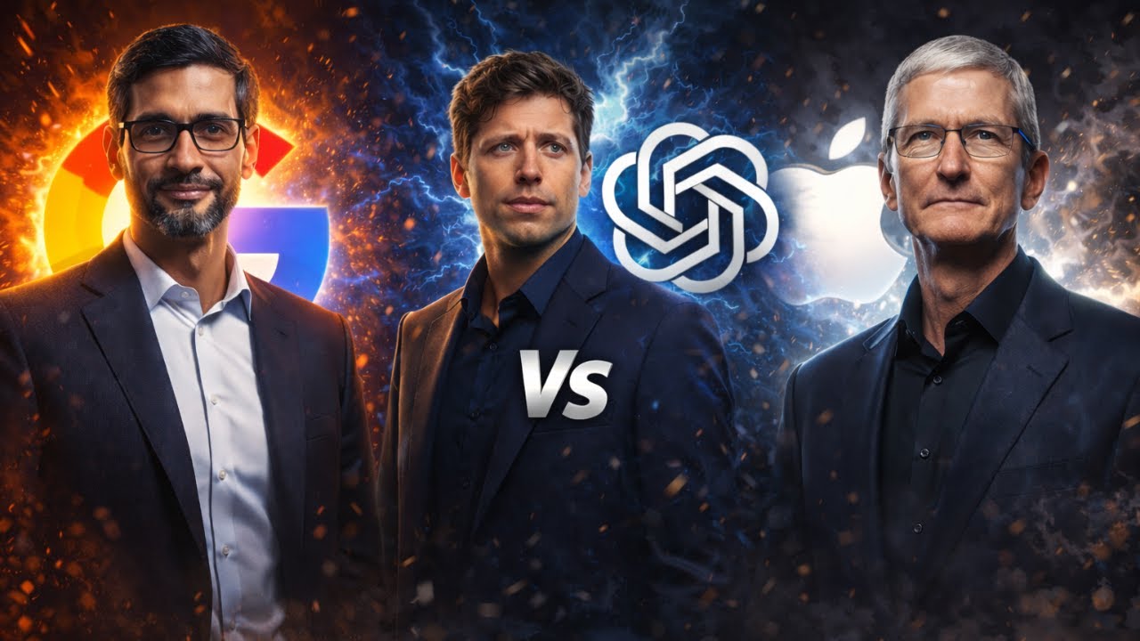 Google vs OpenAI vs Apple Three Giants Fight