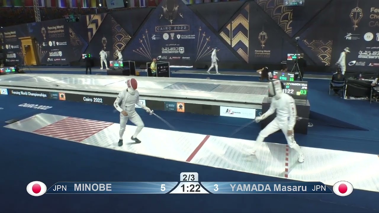 2022 242 T16 08 M E Individual Cairo EGY CHM RED YAMADA JPN vs MINOBE JPN