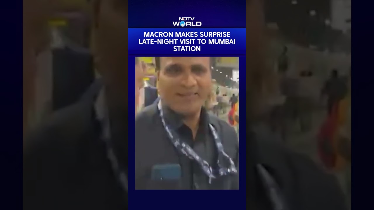 Macron's Midnight Walk Through Mumbai's CSMT Under Tight Security