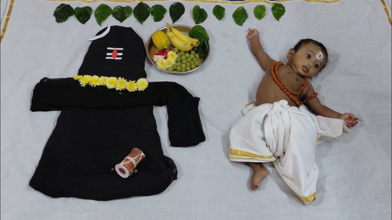 Shivaratri baby photoshoot #shivaratri theme for baby photoshoot #mahashivratri #cutebabyphototheme 