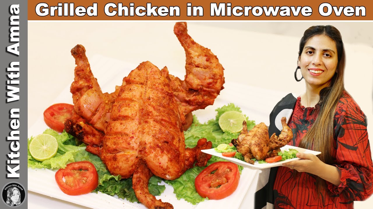 Whole Chicken in Haier Microwave Oven | Kitchen With Amna