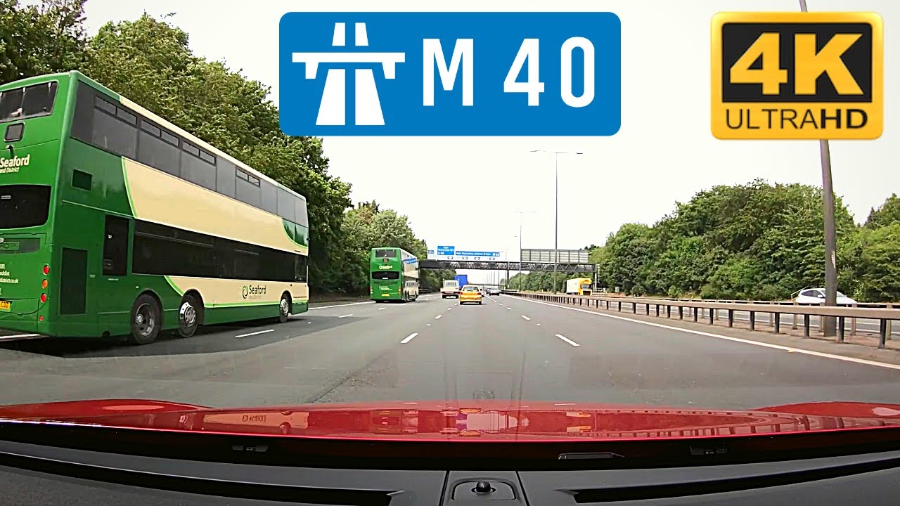 4K Drive | London Heathrow to Birmingham | M40 Motorway | England 🇬🇧