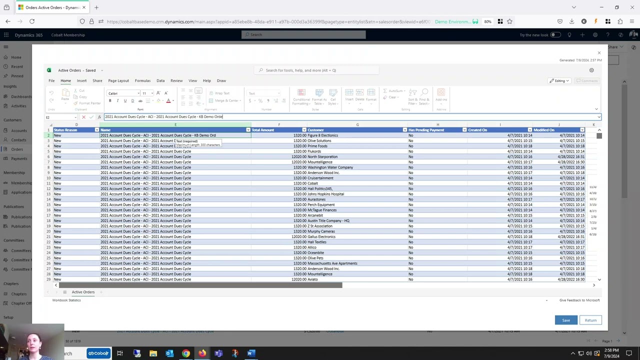 Dynamics Tip: Launch Excel Within CRM to Update Data