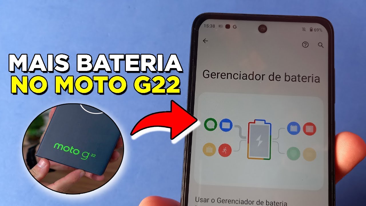 MOTO G22! ESSA FUNÇÃO VAI FAZER SUA BATERIA DURAR MUITO MAIS