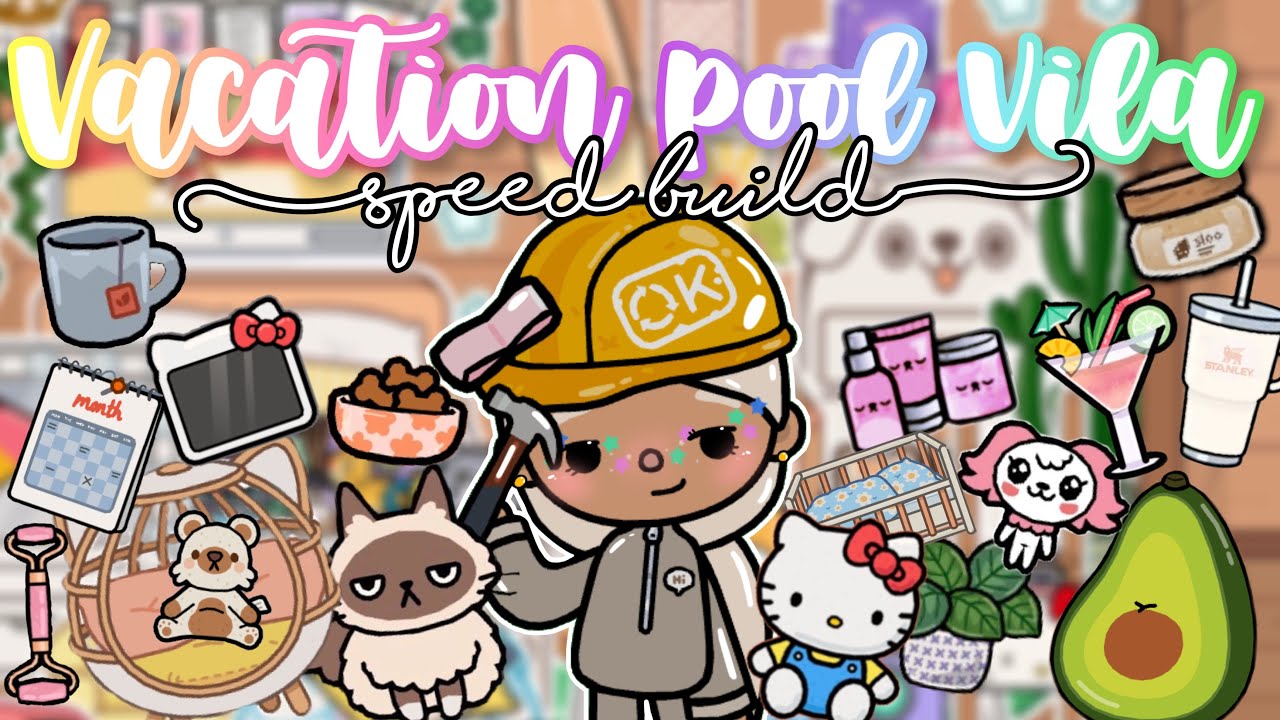 *MESSY* ☂️🐠Vacation pool Vila |Aesthetic💖🪸| free no credits🐬💫|TocaXIchigo🤗🍥|
