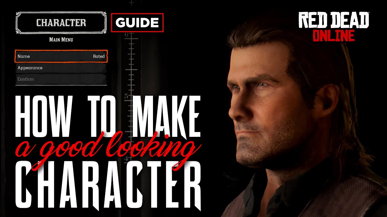 How to Make a GOOD LOOKING Character in RED DEAD ONLINE [ 4K ]✅