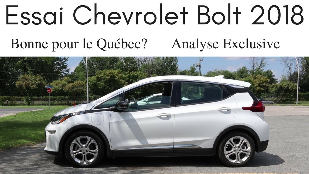 Essai Chevrolet Bolt 2018