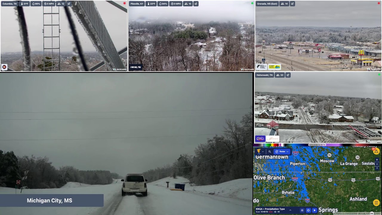LIVE Historic Ice Storm Damage!