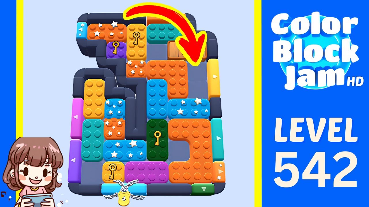 Color Block Jam Level 542 Solution Walkthrough