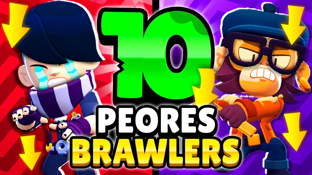 NO MATAN ni una MOSCA 😂 10 PEORES BRAWLERS de BRAWL STARS