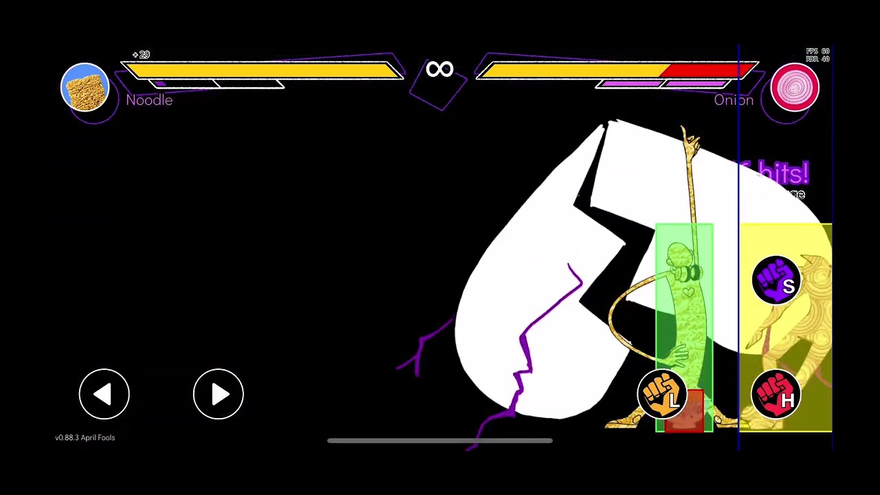 When you&rsquo;re using your &ldquo;Noodle&rdquo; to make combos | Tough Love Arena (Mobile, April Fools Update)
