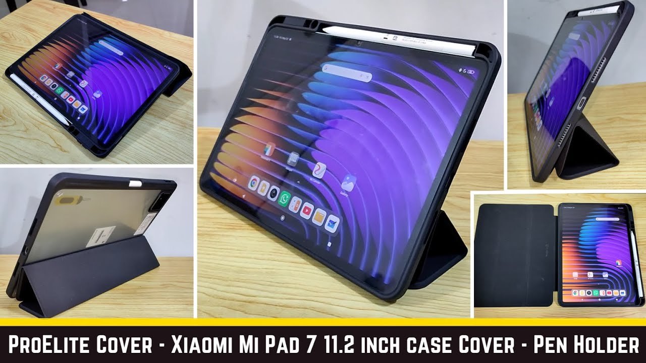 ProElite Cover for Xiaomi Mi Pad 7/7 Pro 11.2 inch case Cover - Pen Holder -Auto Sleep Wake Function