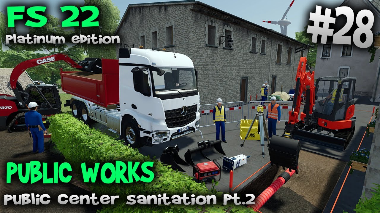 Продолжаем изучать канаву 👷🏽торгового района👷🏽 Farming Simulator 2022