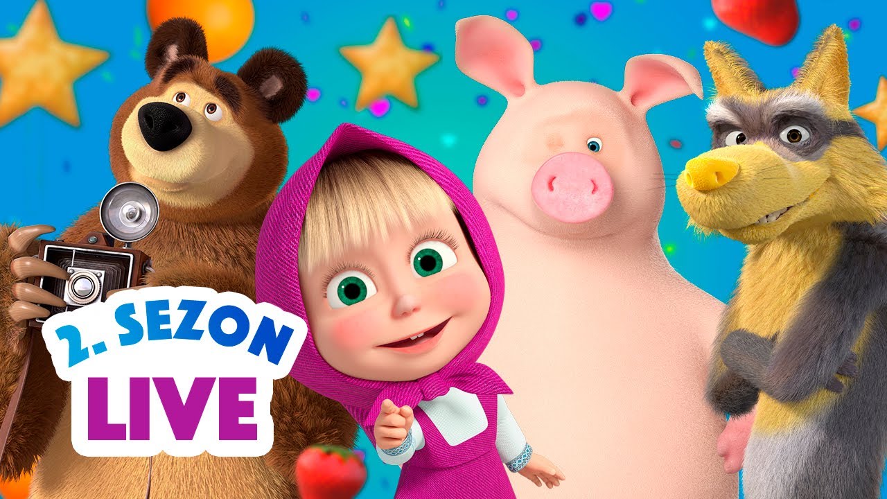 🔴 LIVE! Maşa İle Koca Ayı 🎬 2. Sezonun Tamamı 📺🍿 Masha and the Bear