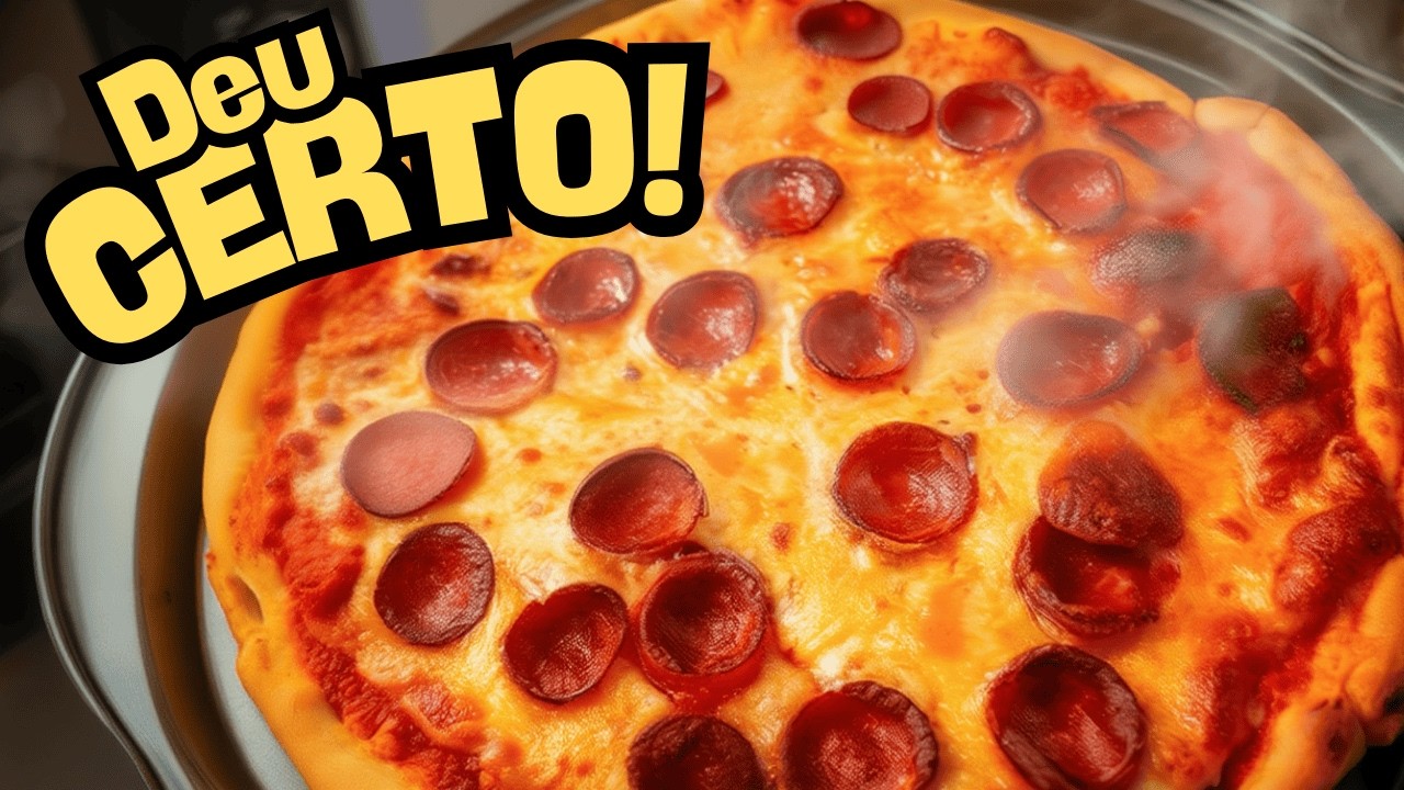 Pizza Caseira Fácil — Acertamos a Massa de Primeira!
