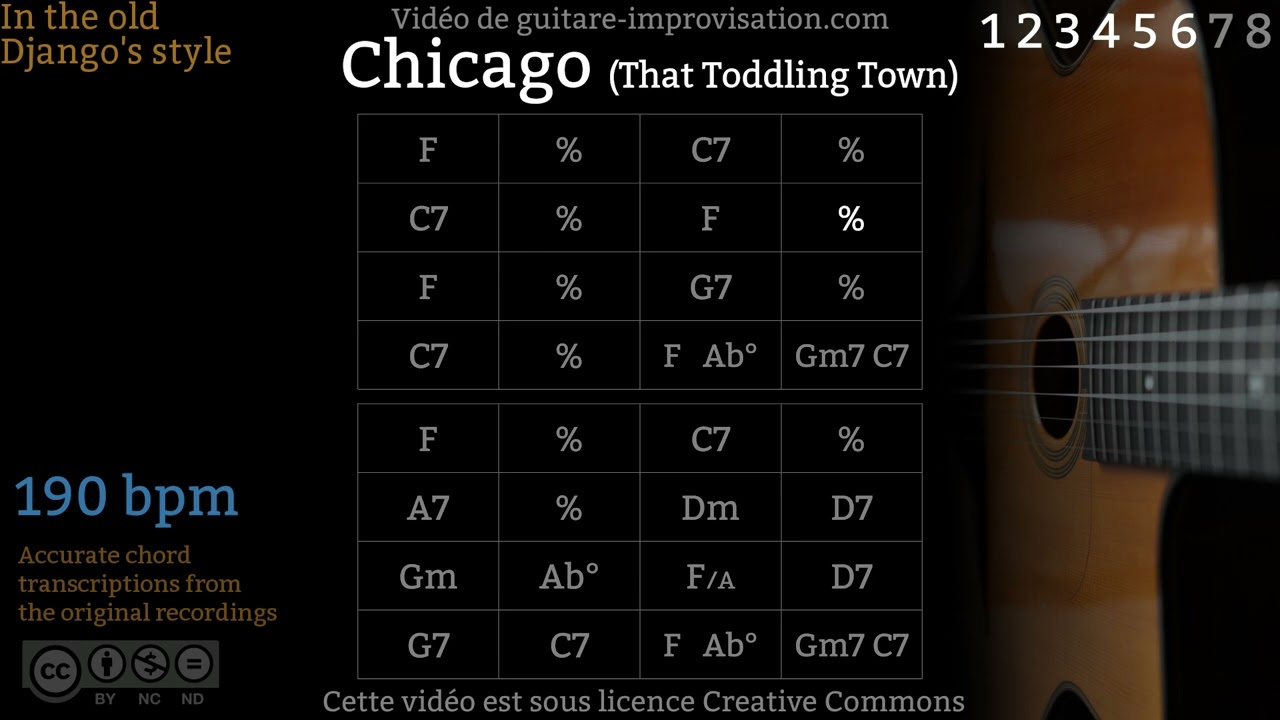 Chicago (190 bpm) - Gypsy jazz Backing track / Jazz manouche