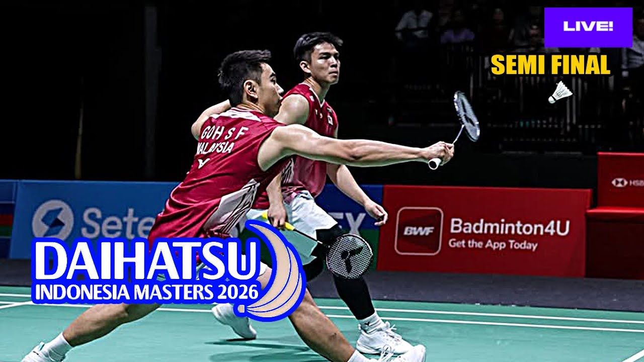🔴LIVE SEMI FINAL - GOH Sze Fei/Nur IZZUDDIN vs Daniel/Mads VESTERGAARD - Indonesia Masters 2026