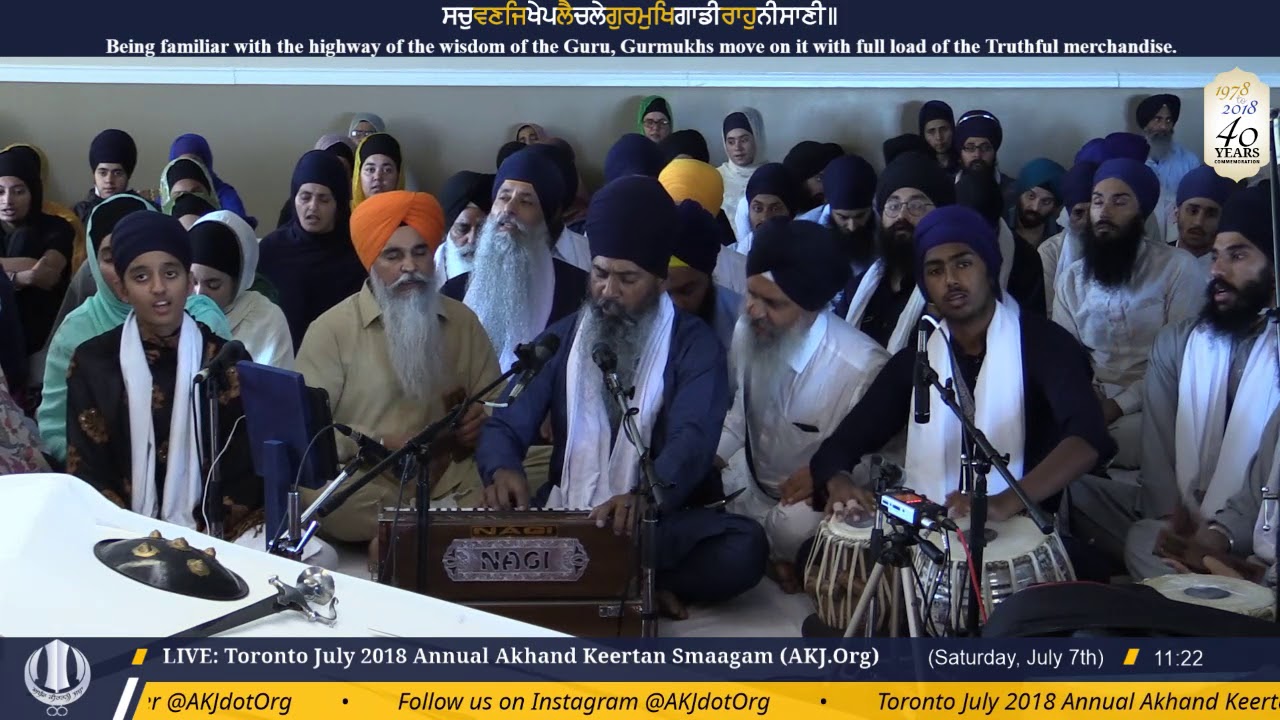 091 Toronto July 2018 - Saturday Morning - Bhai Jagdev Singh Jee France