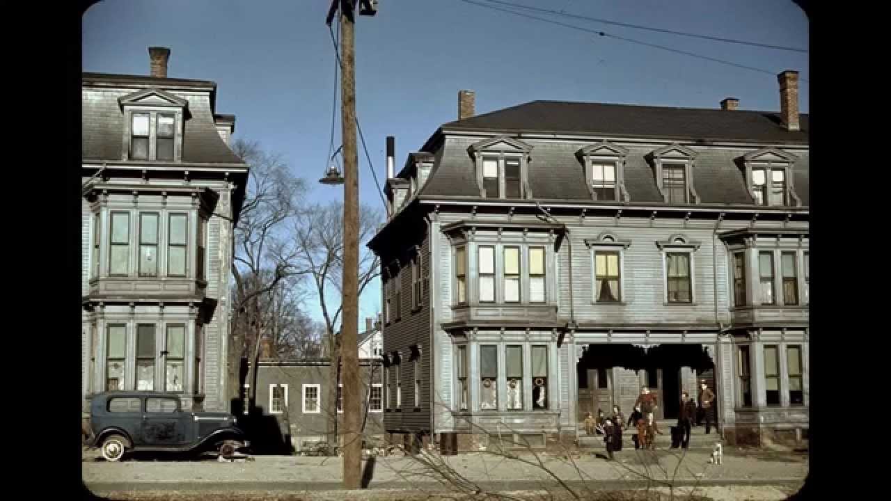 Vintage Scenes of Brockton, MA in Color 1940