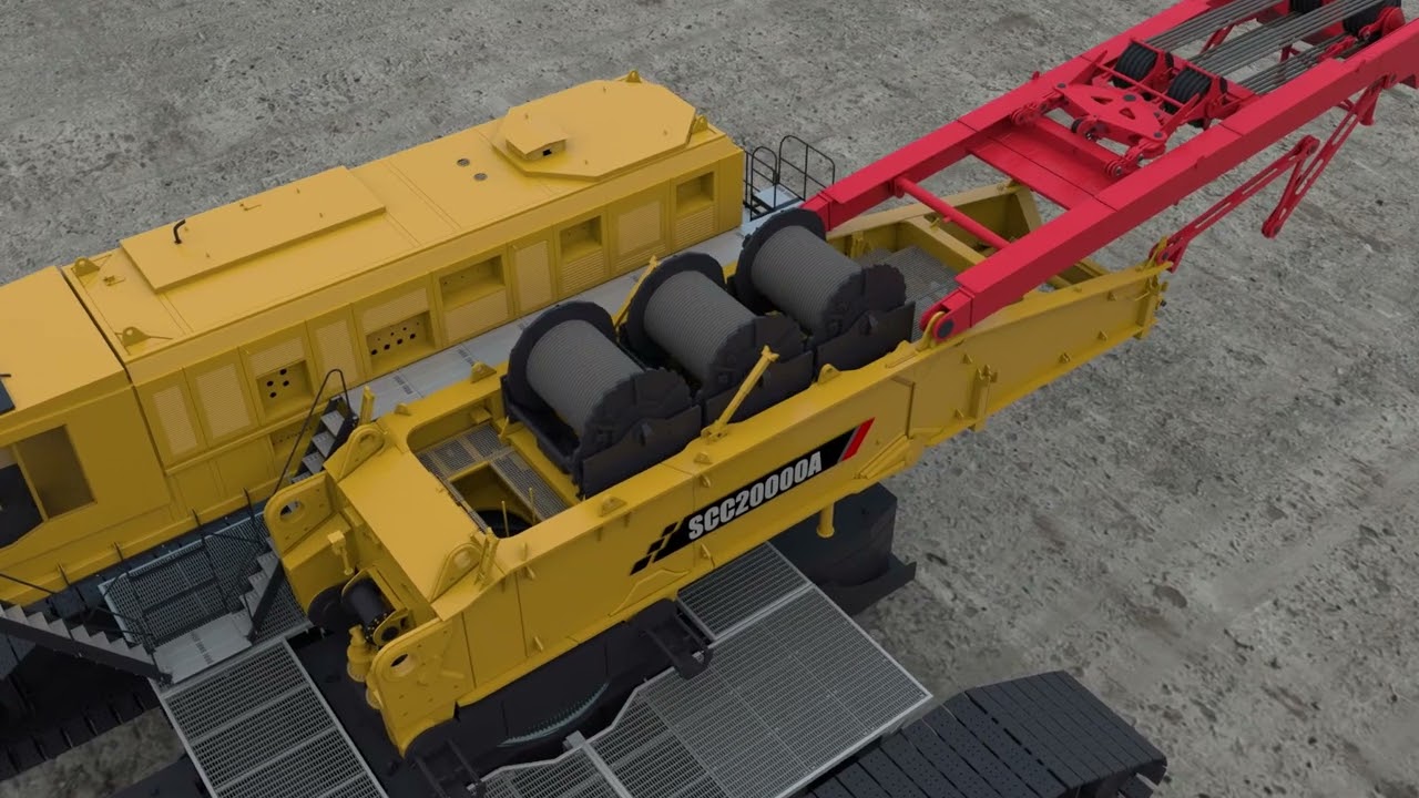 SANY SCC20000A Crane Assembly Video
