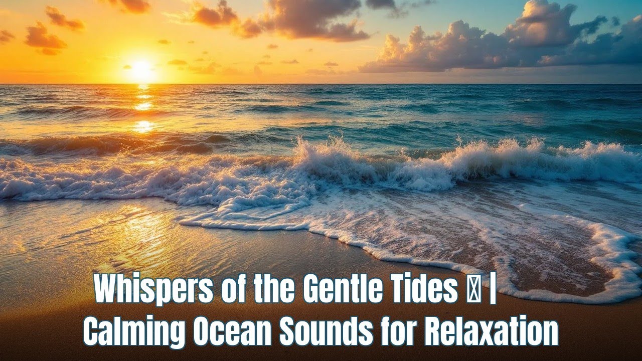 Whispers of the Gentle Tides 🌅 | Calming Ocean Sounds for Relaxation