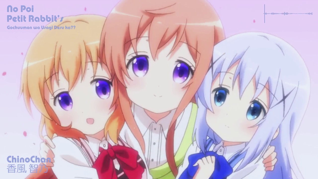 Gochuumon wa Usagi Desu ka?? Opening 「No Poi」by Petit Rabbit's (Chino, Cocoa, Rize, Syaro, Chiya)