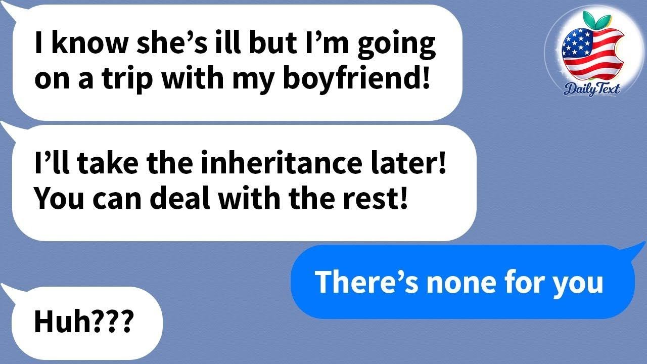【Apple】  My sister prioritizes vacation with her boyfriend over our critically ill mother