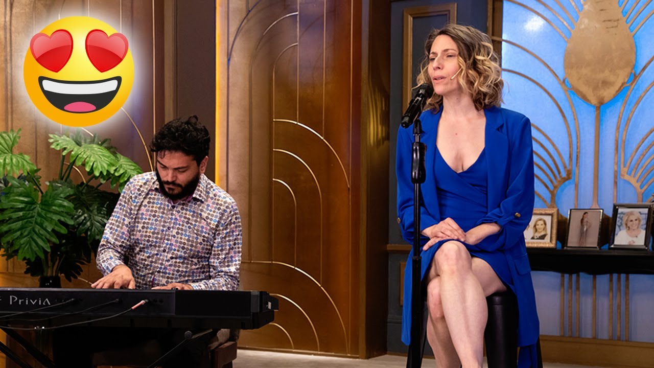 ¡LUJAZO! Elena Roger desplegó todo su talento y cantó en vivo en la mesaza de Juana